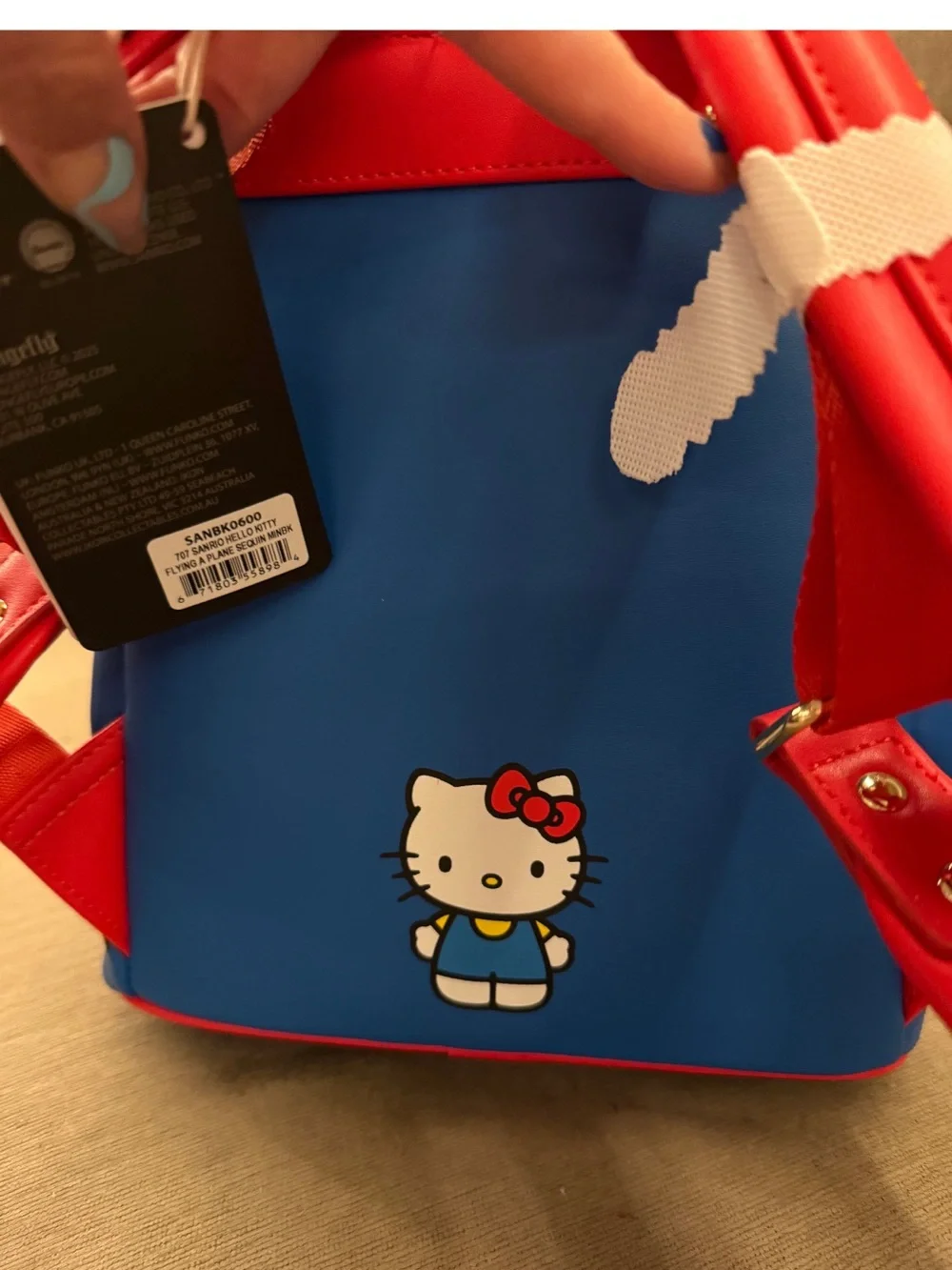 Hello Kitty Loungefly Airplane backpack